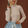 Cappuccino Sippin Knit Top in Oatmeal Image - 1