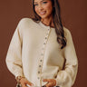 Classic Charm Knit Cardigan in French Vanilla Image - 1