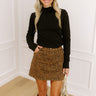Cappuccino Sippin Knit Top in Black Image 1