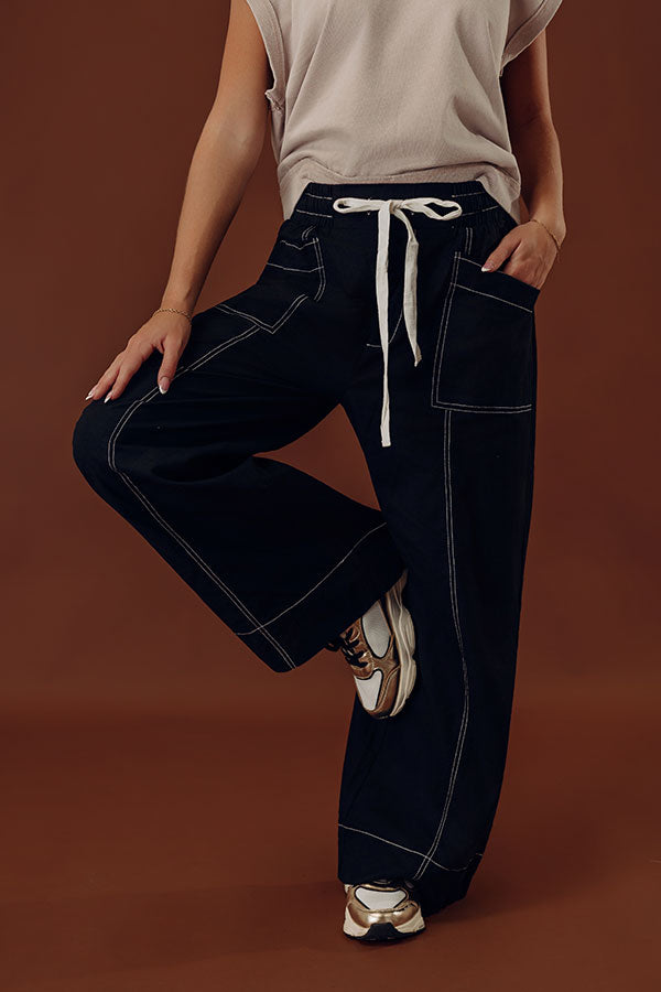 The Brynlee High Waist Wide Leg Pants in Black Image - 1