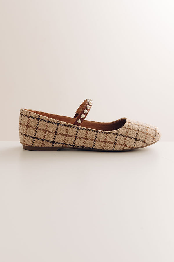 Tea Time Plaid Flats