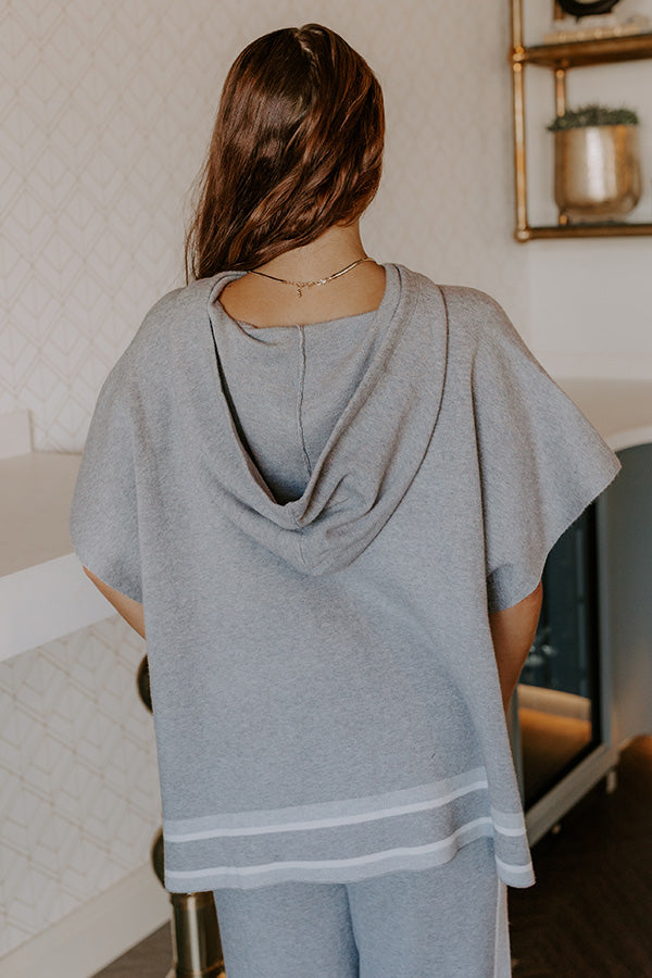 Connecting Flight Sweater Top in Grey Image 5