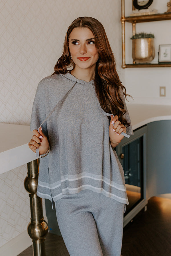 Connecting Flight Sweater Top in Grey Image 1