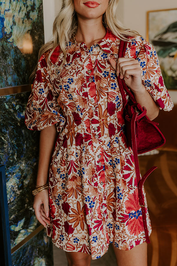 Blooming Keepsake Button Down Mini Dress Image 4