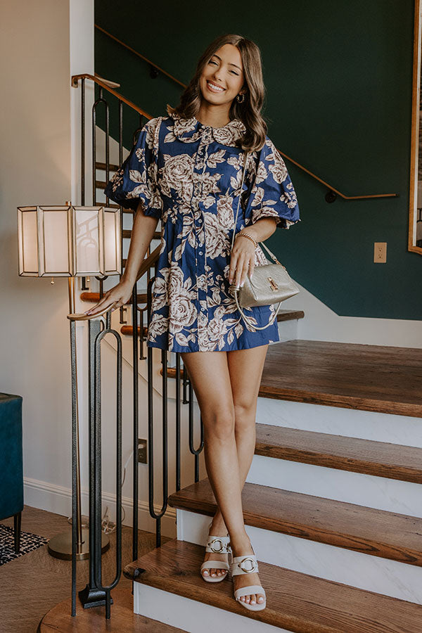 Rosewood Reverie Button Down Mini Dress Image 3