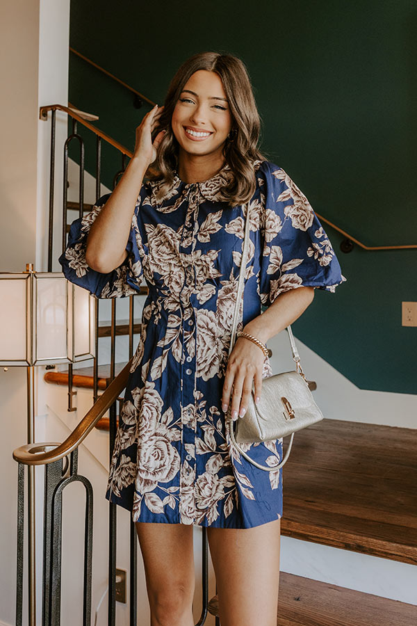 Rosewood Reverie Button Down Mini Dress Image 1