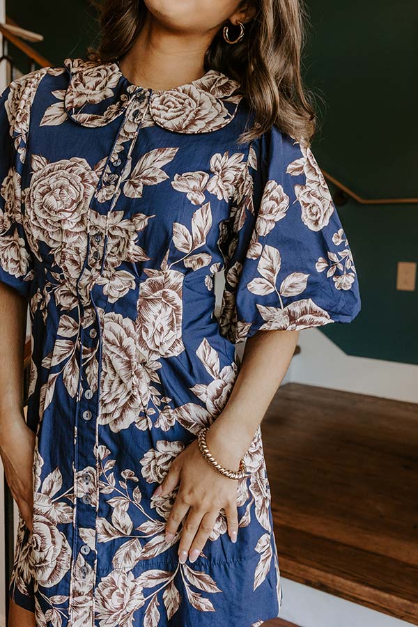 Rosewood Reverie Button Down Mini Dress Image 4