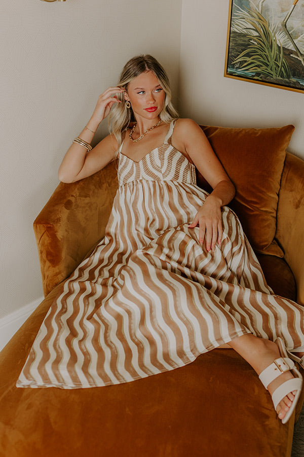 satin midi dress brown Buy Friends Like These Brown Hardware Detail Satin Midi Dress from Next USA