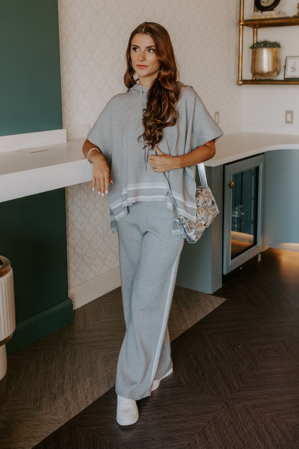 Connecting Flight High Waist Wide Leg Pants in Grey Image 5