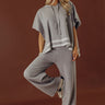 Connecting Flight High Waist Wide Leg Pants in Grey Image - 1