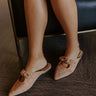 The Nellie Faux Suede Flats in Camel Image 1