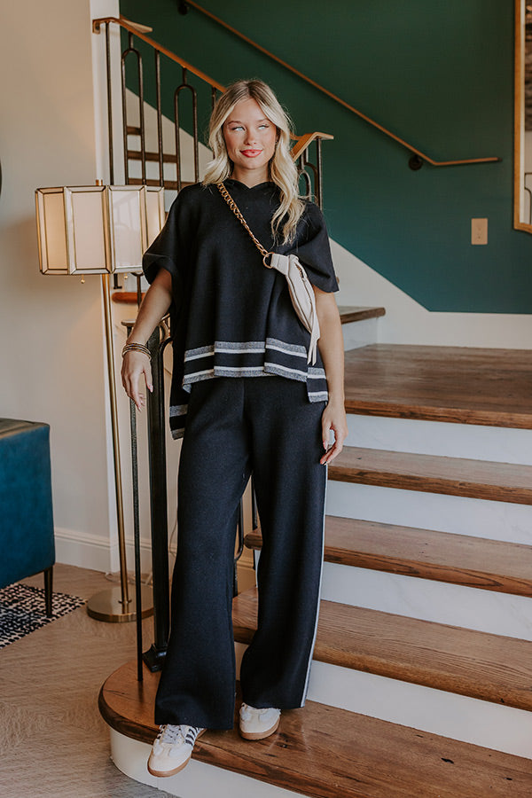 Connecting Flight High Waist Wide Leg Pants in Black Image 1