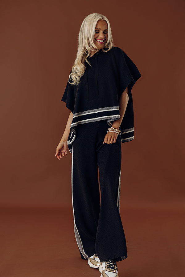 Connecting Flight High Waist Wide Leg Pants in Black Image - 1