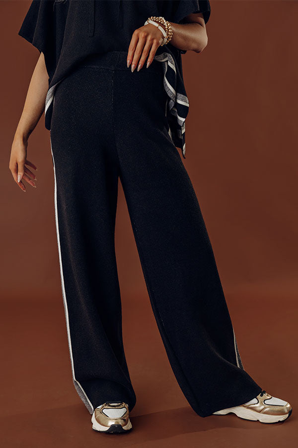 Connecting Flight High Waist Wide Leg Pants in Black Image - 2