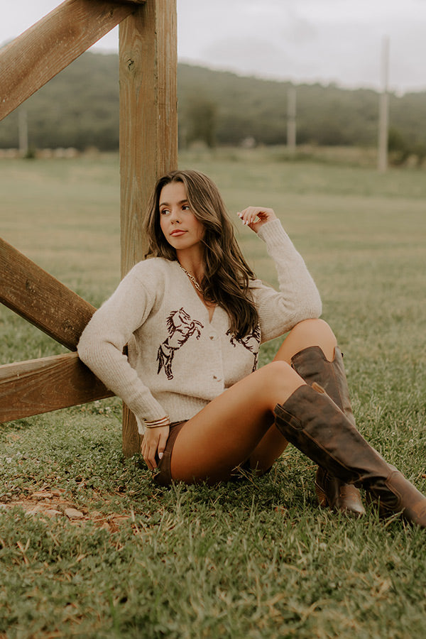 Gallop And Grace Embroidered Cardigan Image - 1