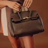 Midtown Charm Faux Leather Purse in Chestnut Image - 1