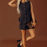 Uptown Views Romper in Black Image - 1