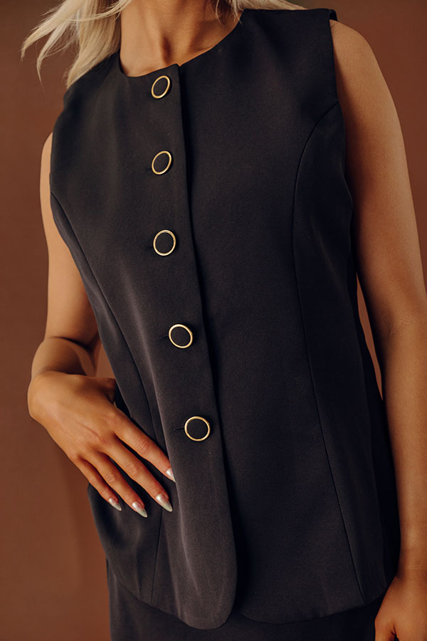 Uptown Views Romper in Black Image - 2
