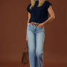 Poetry And Lattes Knit Top in Navy Image - 1
