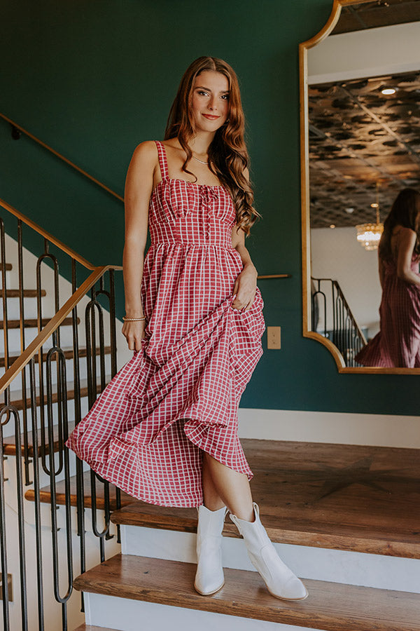 Orchard Picnic Gingham Midi Dress Orchard Picnic Gingham Midi Dress