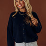Cozy Mornings Knit Cardigan in Navy Image - 1