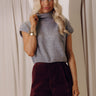 The Vineyard Affair Knit Top in Grey Image - 1