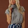 The Vineyard Affair Knit Top in Grey Image - 1