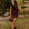 The Vineyard Affair Knit Top in Chocolate Image - 1