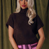 The Vineyard Affair Knit Top in Chocolate Image - 1