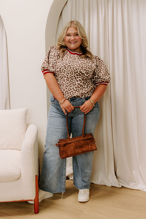 Spotted And Chic Knit Top Curves Image 4