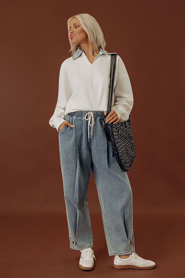 The Willa High Waist Barrel Leg Jean Image - 1