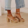 Edith Metallic Platform Heel Image - 1
