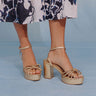 Edith Metallic Platform Heel Image - 1
