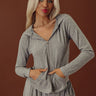 Soft Focus Zip Up Sweater in Grey Image - 1