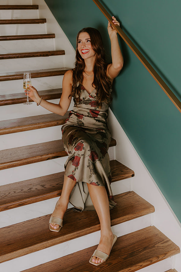 garden floral maxi dress Sunlit Garden Floral Maxi Dress | Flowing Slit Design