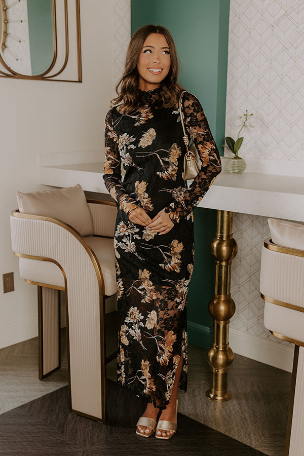 Feeling Romantic Floral Lace Maxi Dress Image 3