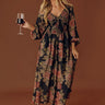 Secret Garden Floral Smocked Midi Dress Image - 1