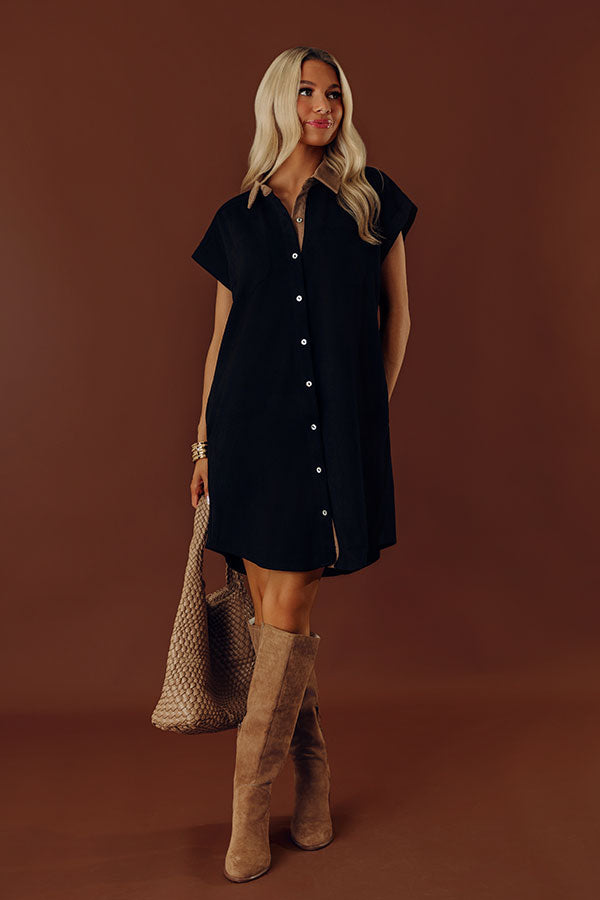 Tribeca Twilight Button Down Mini Dress Image - 1