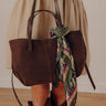 The City Life Faux Suede Tote in Chestnut Image - 1