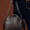 Metropolitan Muse Faux Leather Fringe Purse in Grey Image - 1