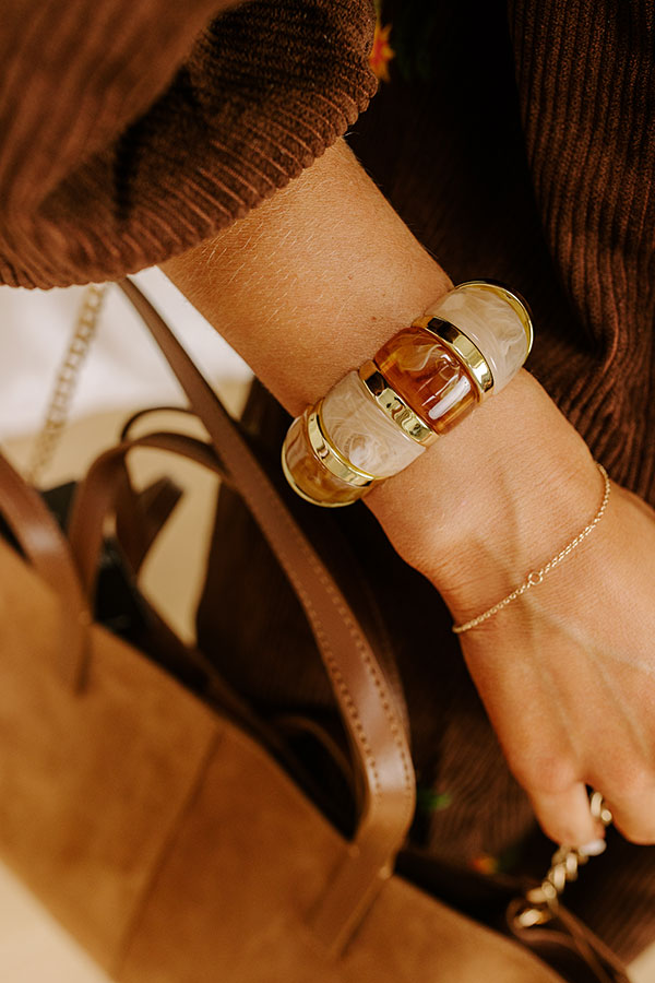 Soho Views Stretch Bracelet in Brown Image 1