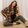 Pumpkin Patch Cutie Plaid Button Up Top Image 1