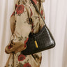 The Judith Faux Leather Purse in Black Image 1