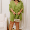 Martinis Please Chiffon Romper in Lime Curves Image 1