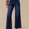 The Tracy High Waist Flares in Dark Wash Image - 1