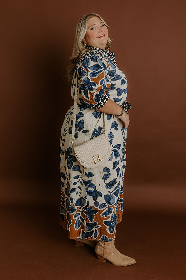 Meadow Daydream Floral Midi Dress Curves Image 5