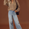 Cozy Vibes Knit Sweater in Mocha Image - 1