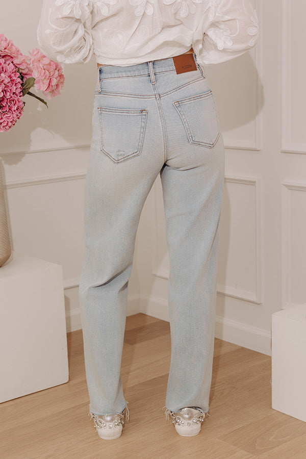 Hidden Jean Logan High Waist Dad Jean in Light Wash Image - 4