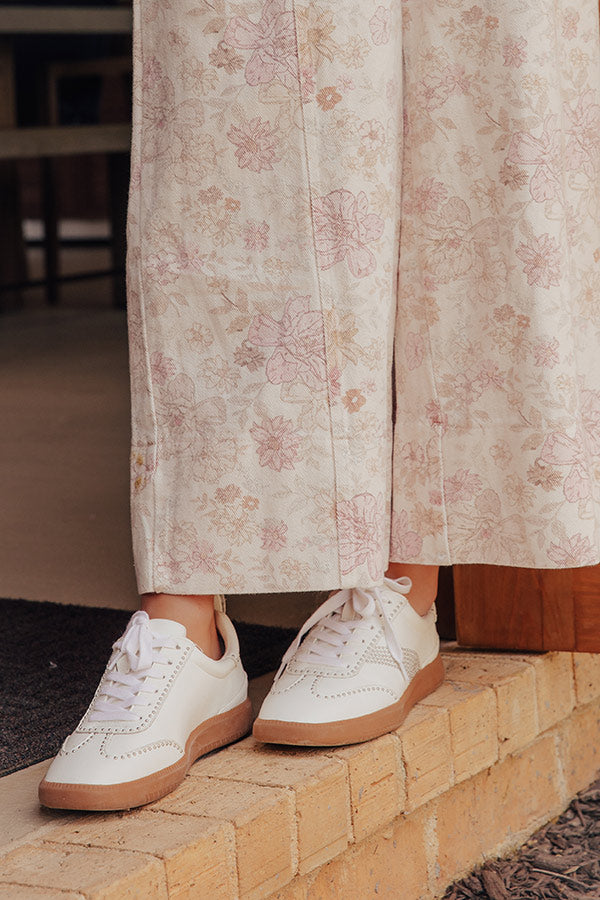 Wylder Faux Leather Studded Sneaker in White