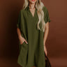 Broadway Muse Mini Dress in Olive Image - 1